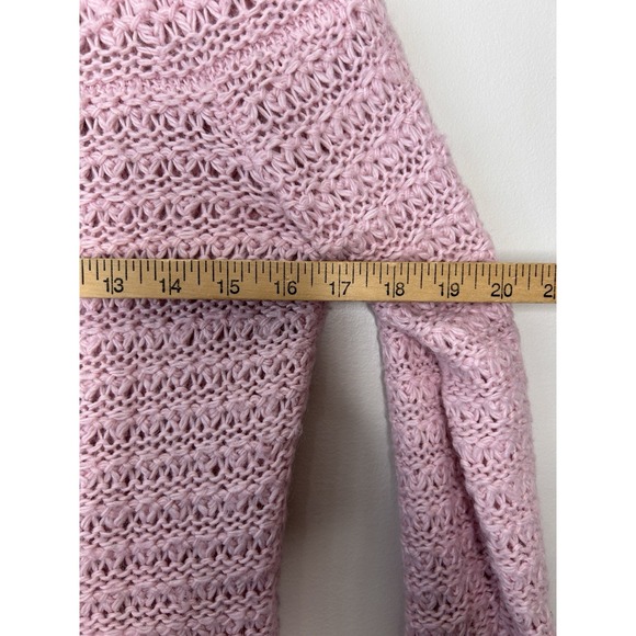 Lauren Ralph Lauren Sweater Womens Pink Alpaca Blend Chunky Knit Size Medium - Picture 7 of 8